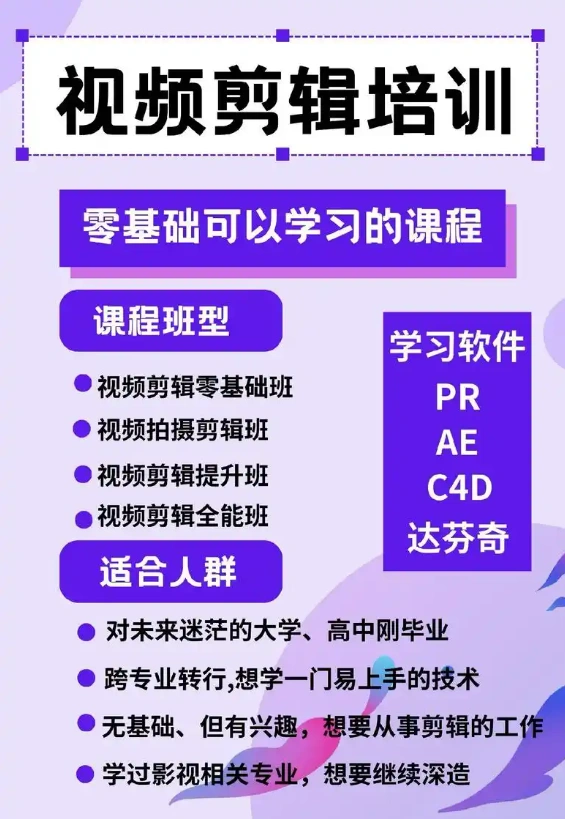 剪辑视频教学入门零基础培训班能学到东西吗？3分钟解答！