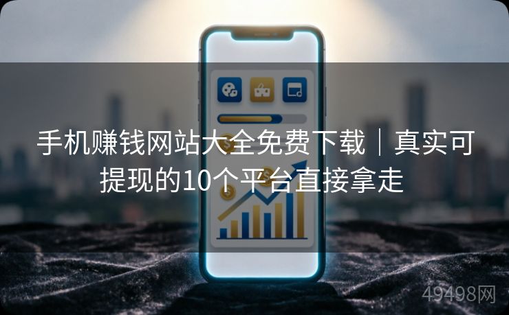 手机赚钱网站大全免费下载｜真实可提现的10个平台直接拿走 