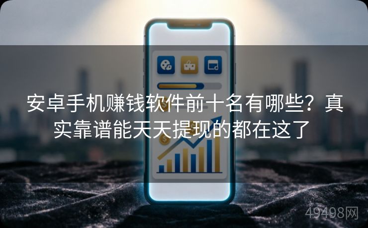 安卓手机赚钱软件前十名有哪些？真实靠谱能天天提现的都在这了 