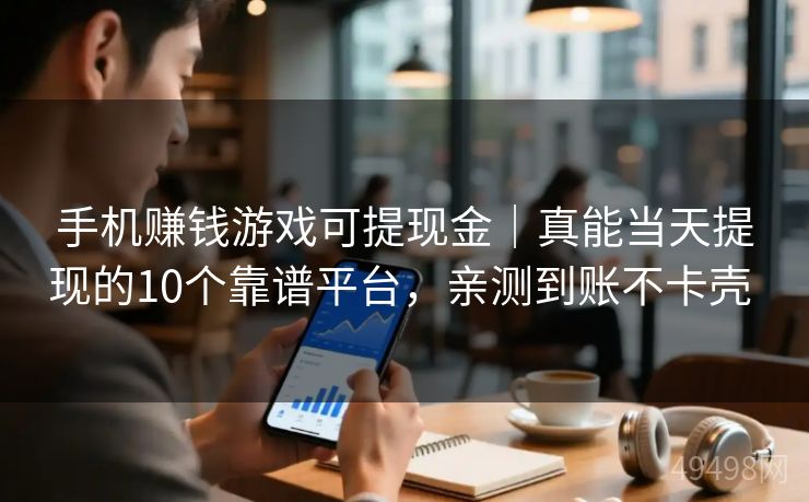 手机赚钱游戏可提现金｜真能当天提现的10个靠谱平台，亲测到账不卡壳 