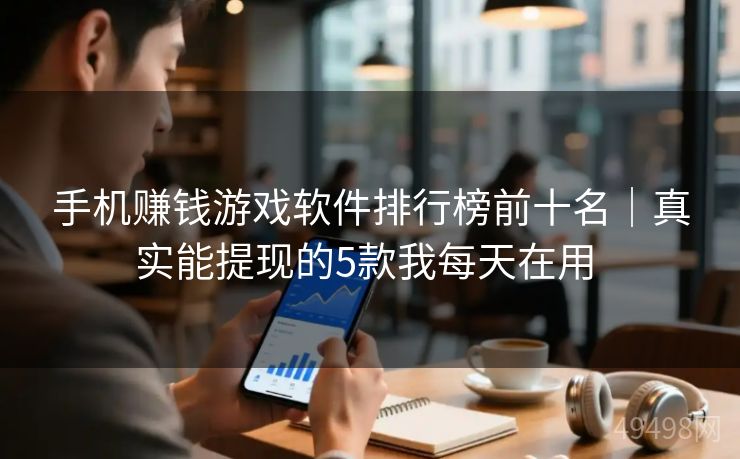 手机赚钱游戏软件排行榜前十名｜真实能提现的5款我每天在用 