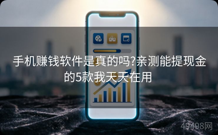 手机赚钱软件是真的吗?亲测能提现金的5款我天天在用 