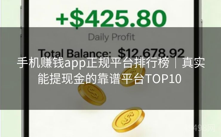手机赚钱app正规平台排行榜｜真实能提现金的靠谱平台TOP10 