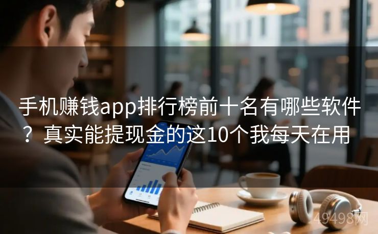 手机赚钱app排行榜前十名有哪些软件？真实能提现金的这10个我每天在用 